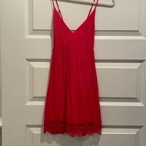 Red Cross back dress- Size Small
